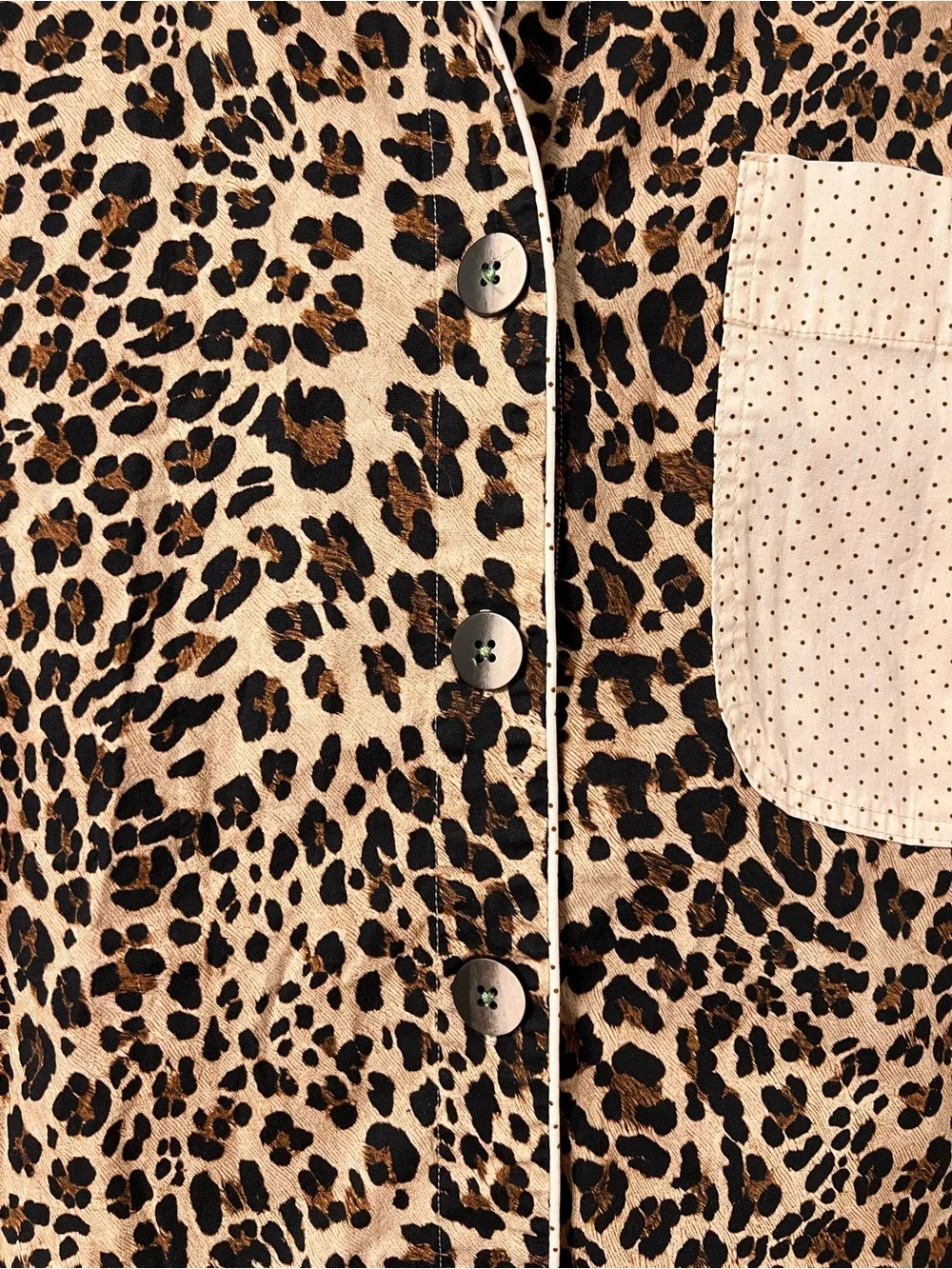 FREE PEOPLE INTIMATELY CHEETAH PRINT CONTRAST BUTTON DOWN TOP ✨